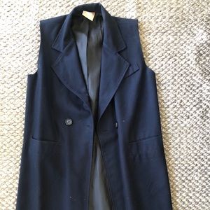 Long navy vest. South Korea brand.